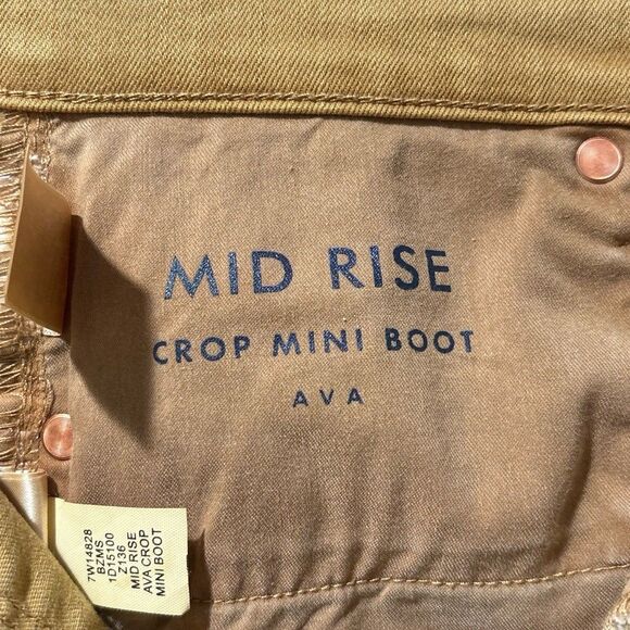 Lucky Brand Jeans Womens Size 26 Mid Rise Crop Mini Boot Ava Button Fly - Picture 5 of 7